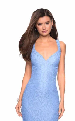 La Femme 27623 Dress -THE DRESS WARE HOUSE 27623 CloudBlue F d4e8ab7d 9a07 4f30 b8ba 09ab33f3da78