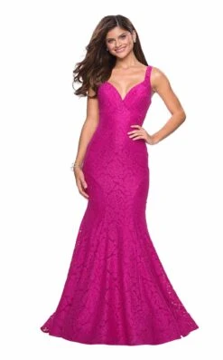 La Femme 27623 Dress -THE DRESS WARE HOUSE 27623 HotPink F c56ec76d 8af1 4b0d ab33 6d83b46dfef3