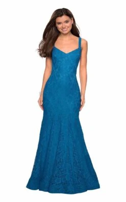La Femme 27709 Dress -THE DRESS WARE HOUSE 27709 Teal F a976f7e4 449d 4851 a4f6 4390f03a1224