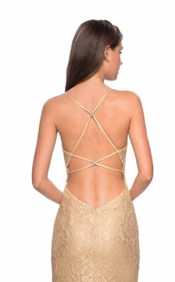 La Femme 27725 Dress -THE DRESS WARE HOUSE 27725 Gold B 5d8171ed 8eae 4aa8 8ce6 6031ac9161d9