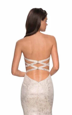 La Femme 27789 Dress -THE DRESS WARE HOUSE 27789 IvoryGold B fbd2c4bf 4eab 465b b2aa 1039114e9f0c