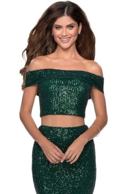 La Femme 28425 Dress -THE DRESS WARE HOUSE 28425 Emerald F2 zoom ea65c5aa ee65 4ce7 8f97 741d0cb81c2b