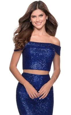 La Femme 28425 Dress -THE DRESS WARE HOUSE 28425 RoyalBlue F zoom 5e446550 6123 447d 8036 bf862433c3dd