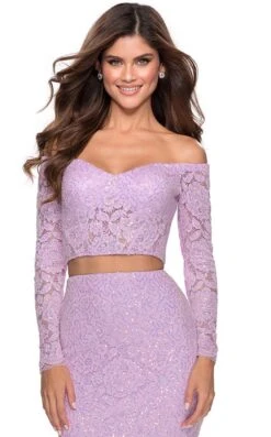 La Femme 28666 Dress -THE DRESS WARE HOUSE 28666 Lavender F zoom 0ac2e6a5 a55e 4d3c bad9 7db96300bb9a