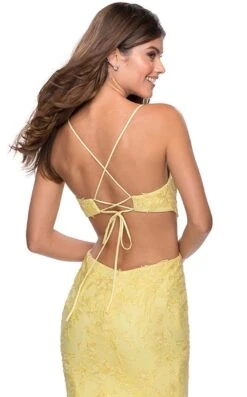 La Femme 28768 Dress -THE DRESS WARE HOUSE 28768 Yellow B zoom 94fd68a0 1463 4214 954c 35a78632dfcc