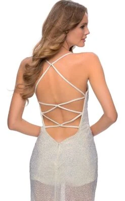 La Femme 28806 Dress -THE DRESS WARE HOUSE 28806 White B zoom ee62ad91 50ec 466a 846e 4de54a4febff