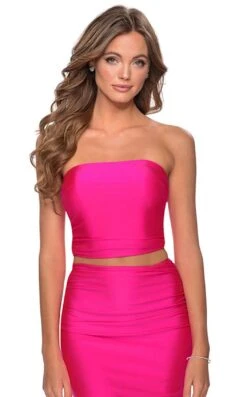 La Femme 28972 Dress -THE DRESS WARE HOUSE 28972 NeonPink F zoom d0e504cc c584 4ab7 8205 bfe2e7a39c8f
