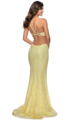 La Femme 28983 Dress -THE DRESS WARE HOUSE 28983 PaleYellow B cbbfc1a7 9eea 49b6 9199 fef471d6f9ae