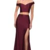 La Femme 29951 Dress -THE DRESS WARE HOUSE 29951 DarkBerry F2 befa6d81 361b 4c04 ac01 a567f93d7a28