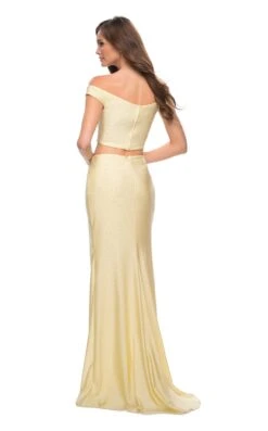 La Femme 29951 Dress -THE DRESS WARE HOUSE 29951 PaleYellow B a0840bd2 46ac 4c28 9302 66bac2a61c7d