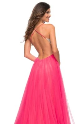 La Femme 30721 Dress -THE DRESS WARE HOUSE 30721 NeonPink B2 9fe6ef81 17bd 41ea 8400 3fc29489d87a