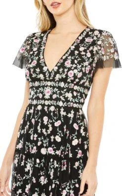 Mac Duggal 35104 Dress -THE DRESS WARE HOUSE 35104 BlackMulti CL 68e4561d 850a 47a2 82a6 12220894e77c