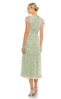 Mac Duggal 35104 Dress -THE DRESS WARE HOUSE 35104 Sage BK b3006905 c2be 4dfd 976a 605581486e18