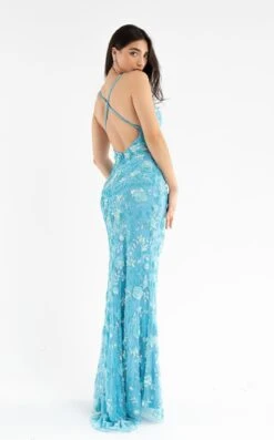 Primavera Couture 3731 Dress -THE DRESS WARE HOUSE 3731 TURQUOISE 3 f9606489 d4d8 4189 8167 93ac418d5685