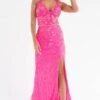 Primavera Couture 3746 Dress -THE DRESS WARE HOUSE 3746 NEON PINK 4289 bb352e79 25a7 4603 bf1f eff954cfd206