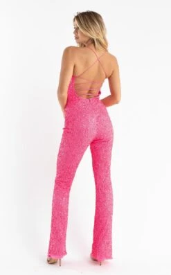 Primavera Couture 3774 Jumpsuit -THE DRESS WARE HOUSE 3774 NEON PINK 5 488ceaea 36ec 41c8 9cab a2937506ad26