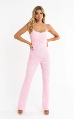 Primavera Couture 3774 Jumpsuit -THE DRESS WARE HOUSE 3774 PINK 2 d75497ff 73d3 4733 aa52 0dd81517b33d