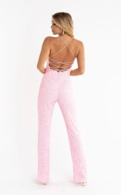 Primavera Couture 3774 Jumpsuit -THE DRESS WARE HOUSE 3774 PINK 3 ac93508a 150e 44d6 a759 14bc92de2718