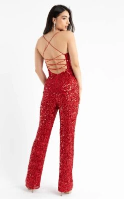 Primavera Couture 3774 Jumpsuit -THE DRESS WARE HOUSE 3774 RED1355 1f1a0e94 b938 4ea7 8bd6 08b8232bc260