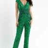 Primavera Couture 3775 Jumpsuit -THE DRESS WARE HOUSE 3775 EMERALD 1166 dad726dd 0aea 4124 b622 89eebe740765