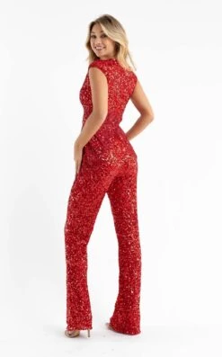 Primavera Couture 3775 Jumpsuit -THE DRESS WARE HOUSE 3775 RED 1201 ba487c46 f961 4c62 a145 bd80df519cd2