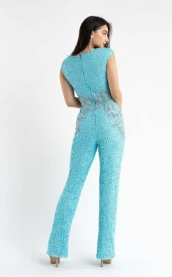 Primavera Couture 3775 Jumpsuit -THE DRESS WARE HOUSE 3775 TURQUOISE 1235 cc5d44c6 2589 4bb3 95dc ef3c6a10d12c