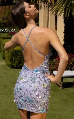 Primavera Couture 3801 Dress -THE DRESS WARE HOUSE 3801 NEON LILAC 3 deca7807 6e60 4bcd a01f 634fc3abb139