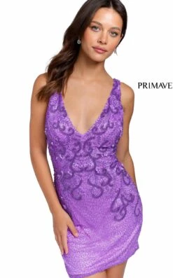 Primavera Couture 3807 Dress -THE DRESS WARE HOUSE 3807 LILAC 7641 dfb49661 e8cc 4414 81e0 f4f78b8ec46a