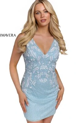 Primavera Couture 3807 Dress -THE DRESS WARE HOUSE 3807 POWDER BLUE 4 5937288e d37c 4ddf 9341 273488503f4b