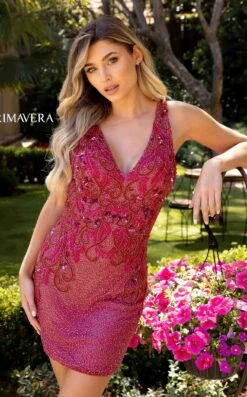 Primavera Couture 3807 Dress -THE DRESS WARE HOUSE 3807 RASBERRY 1 7bd04d0d 984a 4215 92e9 47ba9c7d492a