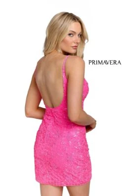 Primavera Couture 3808 Dress -THE DRESS WARE HOUSE 3808 NEON PINK 7388 a01f2e2b b34a 420f aba8 577c33e26645