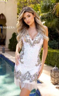 Primavera Couture 3811 Dress -THE DRESS WARE HOUSE 3811 IVORY 1420 a6536335 7f74 4a5c 9fa2 96623f98696b