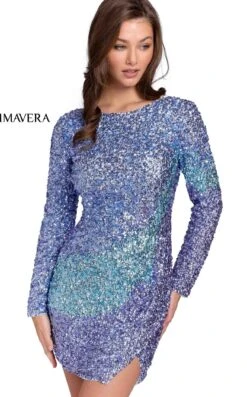 Primavera Couture 3819 Dress -THE DRESS WARE HOUSE 3819 LIGHT BLUE OMBRE 4190 e98aa3fe f540 4364 b332 e0d9c619239c