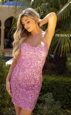 Primavera Couture 3833 Dress -THE DRESS WARE HOUSE 3833 PINK 4995 e942140b 9d86 456a 95e9 c20e49a3d281