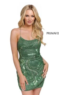 Primavera Couture 3848 Dress -THE DRESS WARE HOUSE 3848 SAGE 9691