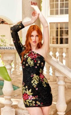 Primavera Couture 4014 Dress -THE DRESS WARE HOUSE 4014 BLACK MULTI 5 45c94018 191e 413f 84c7 ea615f1d1a88