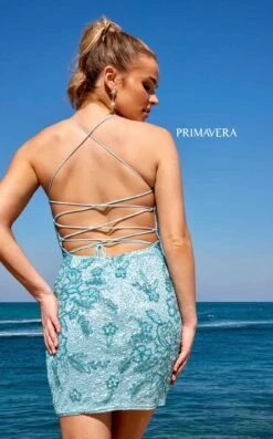 Primavera Couture 4040 Dress -THE DRESS WARE HOUSE 4040 LIGHT TURQUOISE 1 e1b385bc 95fe 4c8e 91d9 12428b22424f