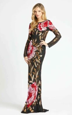 Mac Duggal 4566 Dress -THE DRESS WARE HOUSE 4566 BlackRoseMulti AB fbf3d1b5 88c4 4ff6 aa35 c700a4eb5663
