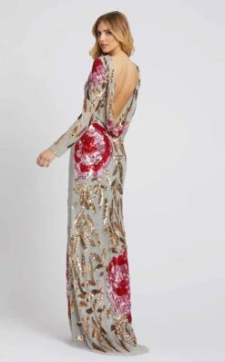 Mac Duggal 4566 Dress -THE DRESS WARE HOUSE 4566 PlatinumRose BK 2094faa8 7402 4fec 8009 384fac7dbae2