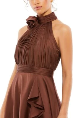 Mac Duggal 49488 Dress -THE DRESS WARE HOUSE 49488 Chocolate CL