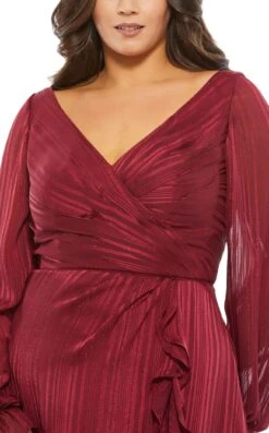 Mac Duggal Fabulouss 49498 Dress -THE DRESS WARE HOUSE 49498 Burgundy CL 689976af 838a 484c 92a8 84e636721b3b