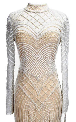 Paul Rekhi 5206 Dress -THE DRESS WARE HOUSE 5206 Ivory aF zoom f7bd3d77 ffc9 438a b068 7862bd0935b8