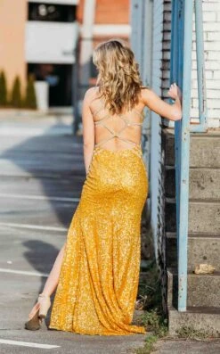 Paul Rekhi 5221 Dress -THE DRESS WARE HOUSE 5221YellowBack 4faeda54 0959 4099 b4c3 9bdecfd93e77