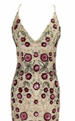 Paul Rekhi 5226 Dress -THE DRESS WARE HOUSE 5226 NudeMulti aF zoom e841b095 bbff 4632 ae6b 34bfc3f6bbe7