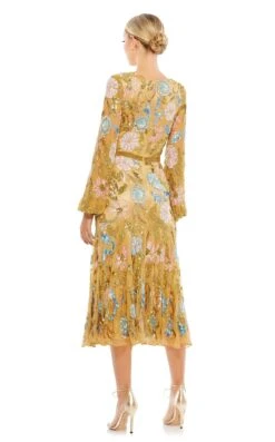 Mac Duggal 5423 Dress -THE DRESS WARE HOUSE 5423 NudeMulti BK