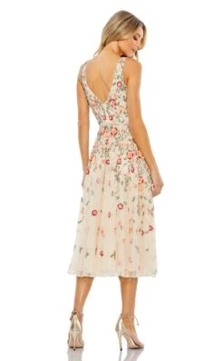 Mac Duggal 5527 Dress -THE DRESS WARE HOUSE 5527 NudeMulti BK 9e9efd22 c766 4301 b50f 745c41e02fa9