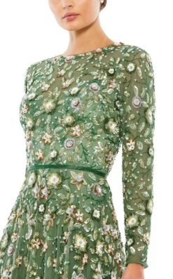 Mac Duggal 5533 Dress -THE DRESS WARE HOUSE 5533 Sage CL 232a5aea a5b5 4305 8c32 b3e1b32b263d