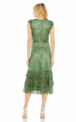 Mac Duggal 5585 Dress -THE DRESS WARE HOUSE 5585 Sage BK