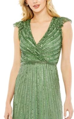 Mac Duggal 5585 Dress -THE DRESS WARE HOUSE 5585 Sage CL