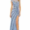 Mac Duggal 5619 Dress -THE DRESS WARE HOUSE 5619 FrenchBlue AB